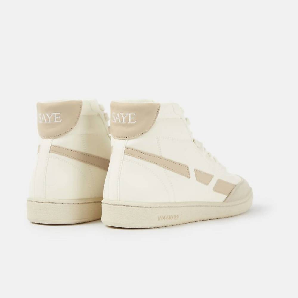 NEW SAYE women's m89 high sneakers in almond - Picture 3 of 6